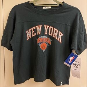 NY Knicks Boxy Crop Tee NWT